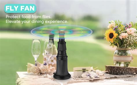 Tihilgam Fly Fans For Tables Food Tabletop Picnic