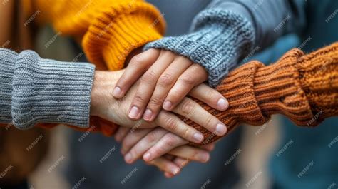 Premium Photo | Diversity people holding hands together community ...