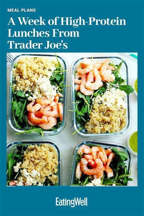 How To Meal Prep A Week Of High Protein Lunches From Trader Joes Healthy Meal Prep Protein