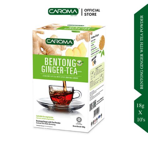 CAROMA Bentong Ginger with Tea Powder 姜母茶 18g x 10 s Shopee Malaysia