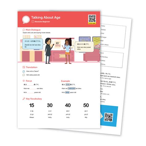 Cheat Sheet Talking About Age In Korean