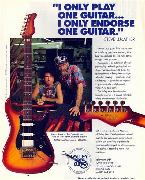 Title Steve Lukather Artist Model Title - Valley Arts Guitars Pre ...