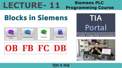 TIA Portal Blocks In Siemens PLC OB FB FC DB Difference Between