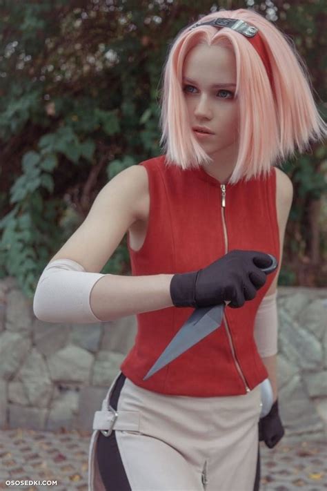 นางแบบ Shirogane shirogane sama ในชดคอสเพลย Sakura Haruno จาก