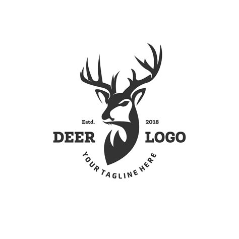 Deer Logo With The Head Of A Deer