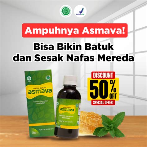 Jual Madu Gurah Asmava Obat Asma Sesak Nafas Flu Batuk Berdahak Kering