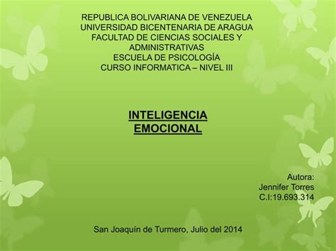 Inteligencia Emocional Ppt Descarga Gratuita