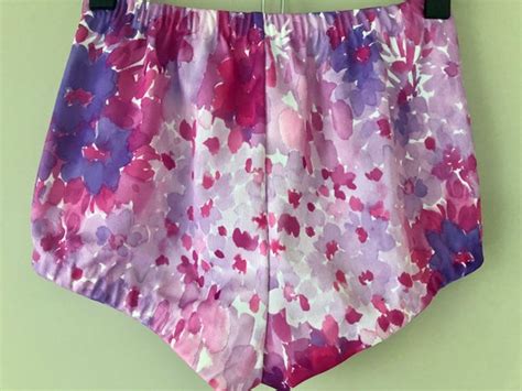 Vintage 60s WATERCOLOR FLORAL BIKINI Bottoms Extra Gem