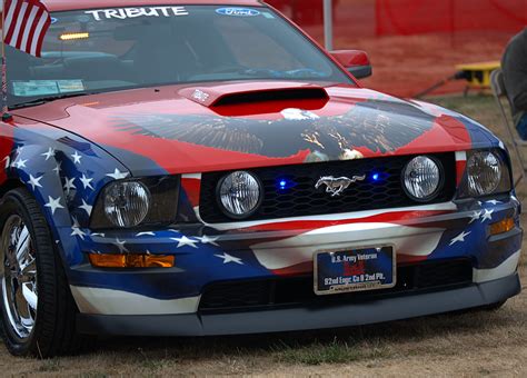 Patriotic Ford Mustang GT Show Car At The Airshow Flickr