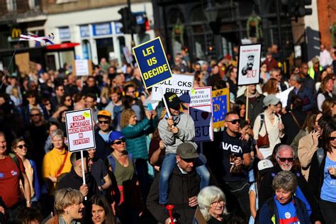 ‘peoples Vote March On Brexit Draws Thousands To Streets Of London