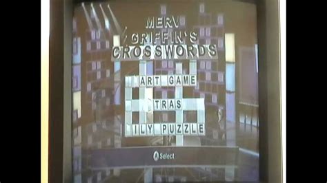 Game Watch Merv Griffin S Crosswords Wii Youtube