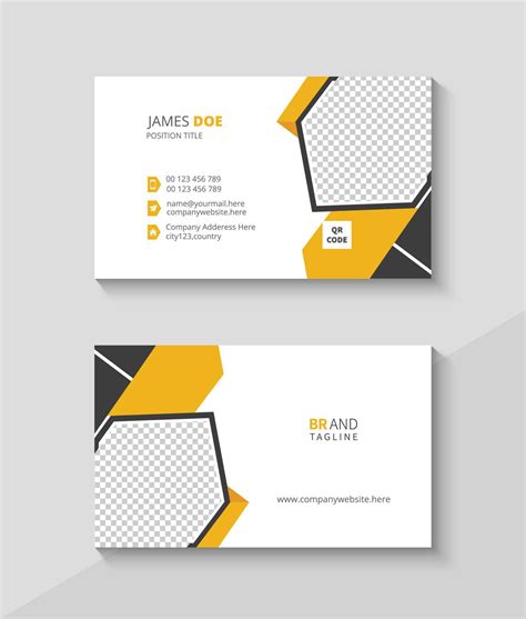 Modern Professional Business Card Design Template 18813611 Vector Art