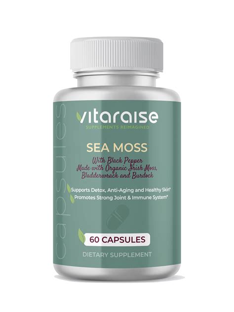 Organic Sea Moss Capsules Vitaraise