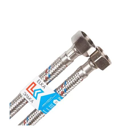 Подводка гибкая д/воды нерж Н1/2"-Н1/2" L=1.5м лат/г ELKA 694687891749 ...