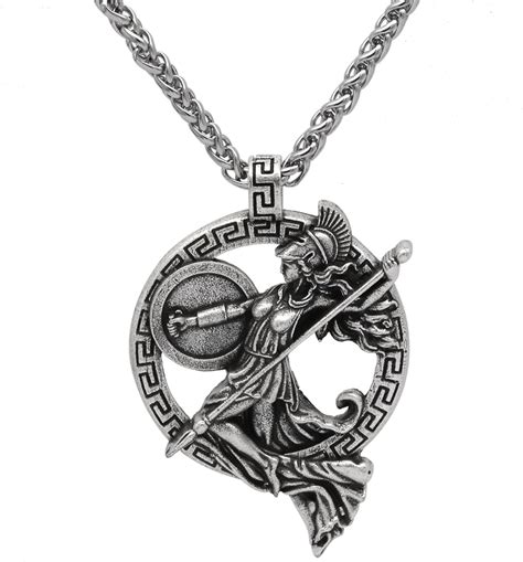 Buy Athena Necklace Greek Goddess Roman Mythology Jewelry Minerva