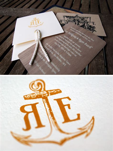 Nautical Wedding Invites By Carolyn Sewell Paper Crave