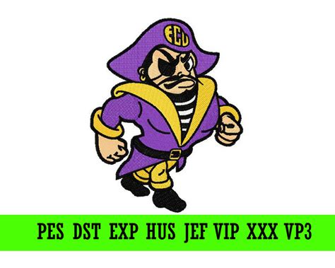 East Carolina Pirates Logo Machine Embroidery Design SVG Shop