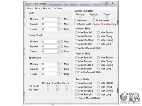 PS3 GTA V Save Editor for GTA 5