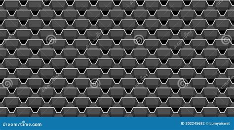 Abstract Black Metallic Mesh Texture Pattern For Background Stock