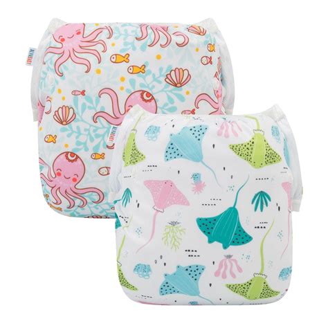 2 Pack Alva Swim Diaper | Happy BeeHinds | Modern Cloth Diapers