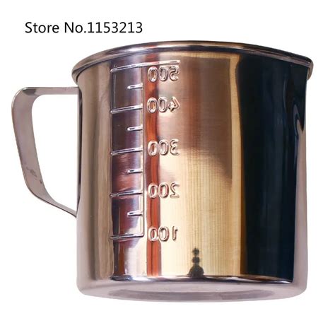 Thickening 304 stainless steel measuring cup 200ml Milk tea cup, coffee, liquid measuring cup ...