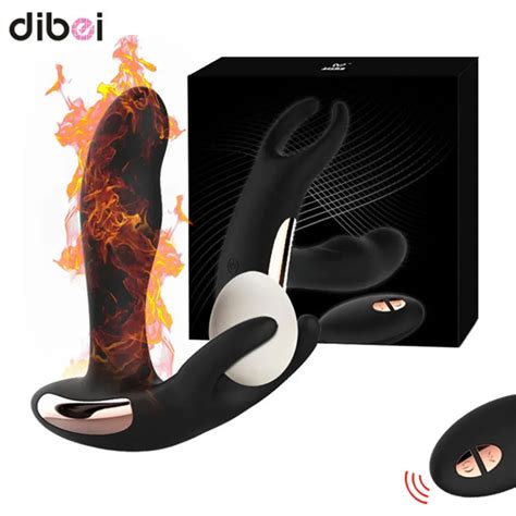 Dibei Heating Speed G Spot Vibrator Remote Control Anal Prostate Massager Rechargeable Adult