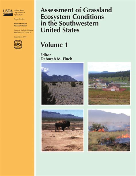 Pdf Assessment Of Grassland Ecosystem Conditions In The Southwestern United States Volume 1