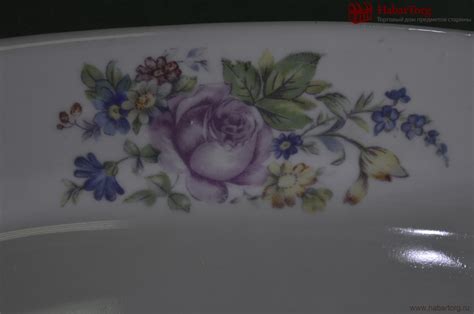 Купить Блюдо фарфоровое "Цветы". Фарфор. Завод Пролетарий. Мста. СССР ...