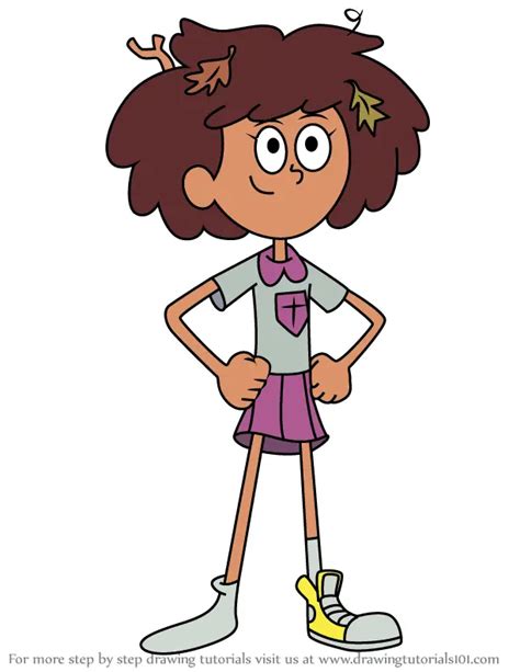 How To Draw Anne Boonchuy From Amphibia Amphibia Step By Step