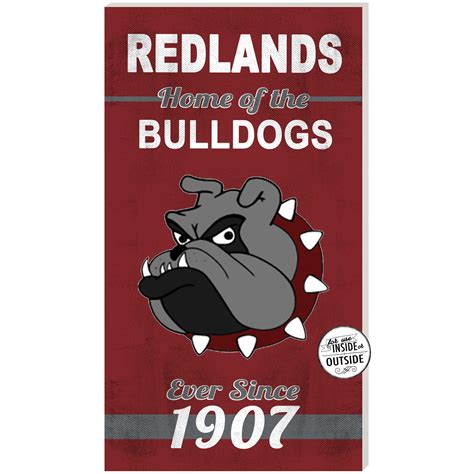 University Of Redlands Bulldogs 11 X 20 Indooroutdoor Home Of The