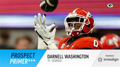 Prospect Primer Darnell Washington TE Georgia YouTube