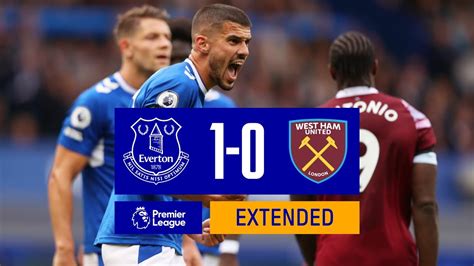 EXTENDED HIGHLIGHTS: EVERTON 1-0 WEST HAM - YouTube