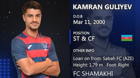 kamran guliyev st cf football cv  youtube
