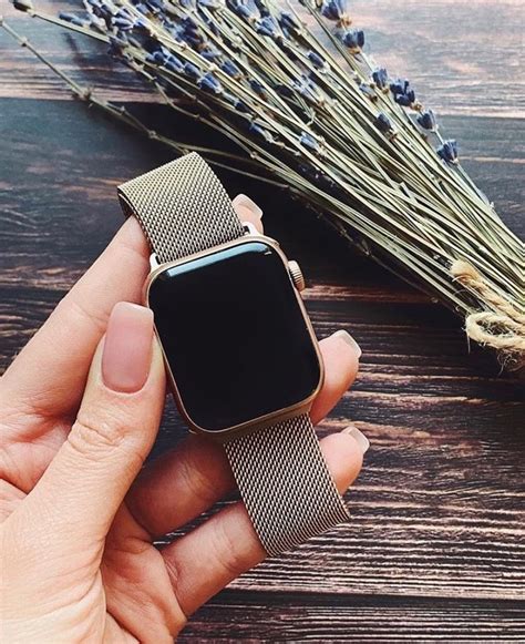 Milanese Band For Apple Watch 5 Colors Stainless Steel Loop Etsy