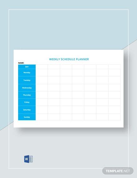 Employee schedule template google docs google sheets excel word apple ...