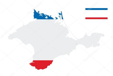 República Autónoma de Crimea mapa vector silueta ilustración aislado