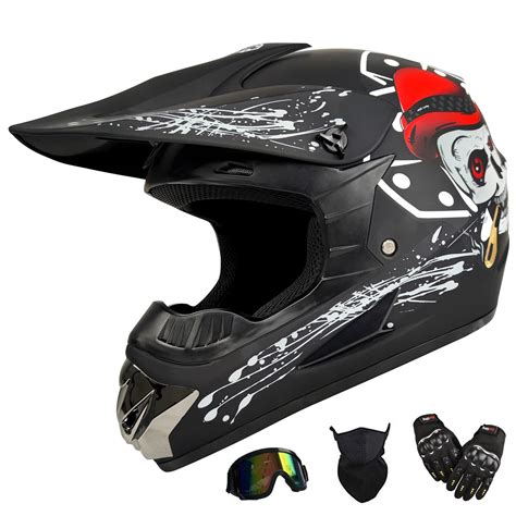 Youth and Adult Motocross Helmet,Outdoor Full Face Dirt Bike Helmets ...