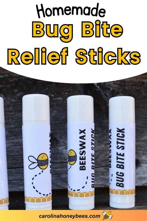 Homemade Bug Bite Relief Sticks Carolina Honeybees In Bug Bite