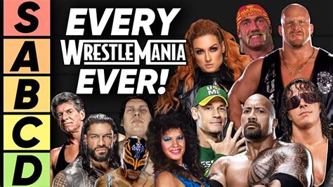 Tier List Every Wwe Wrestlemania Ever Youtube