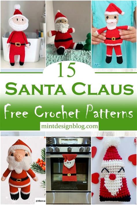 15 Crochet Santa Claus Patterns For Christmas Decor