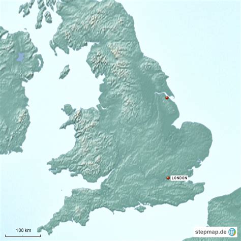 StepMap England Landkarte für Deutschland