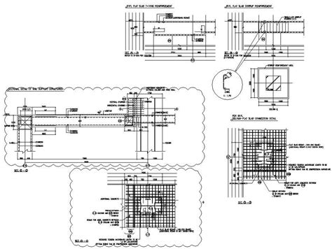 Autocad Drawing File Contains The Sectional Details Of Soil Support