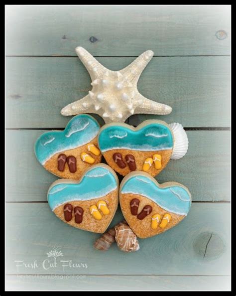 Fresh Cut Flours Beach Cookies Summer Cookies Sugar Cookies Decorated