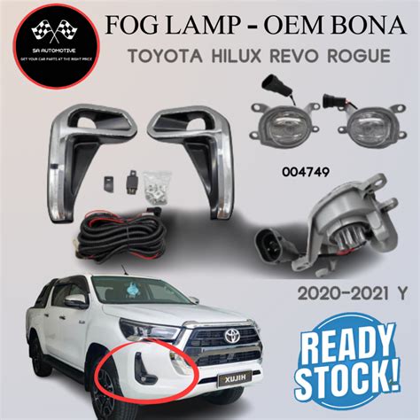 Toyota Hilux Revo Rogue Fog Lamp Light Lampu Inside Led Full Set