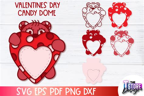 Valentines Day Candy Dome Svg Candy Graphic By The T Store Design · Creative Fabrica