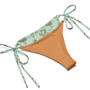 Desert Out West String Bikini Set Cactus Recycled Eco Friendly Bikini Mystical Beachwear