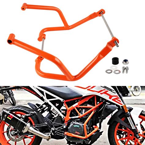 Orange Engine Guards Crash Bars Frame Tank Protector For Ktm Duke 390 2017 2018 2019 Body