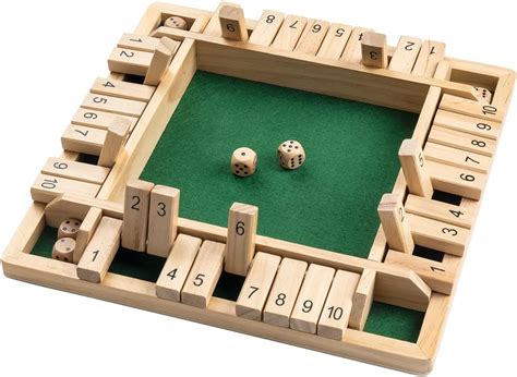 Amazon Ropoda Juego De Mesa De Dados Shut The Box Cierra La