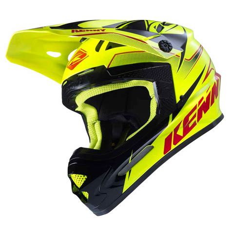 Casco De Motocross Kenny Outlet Track Amarillo Fl Or Cascos