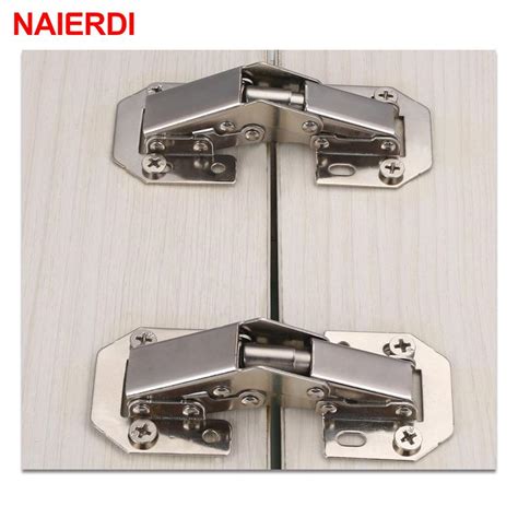 Cheap NAIERDI 90 Degree Cabinet Hinges No Drilling Hole Cupboard Door